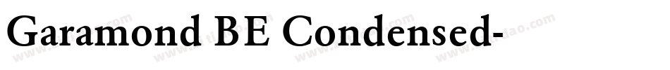 Garamond BE Condensed字体转换